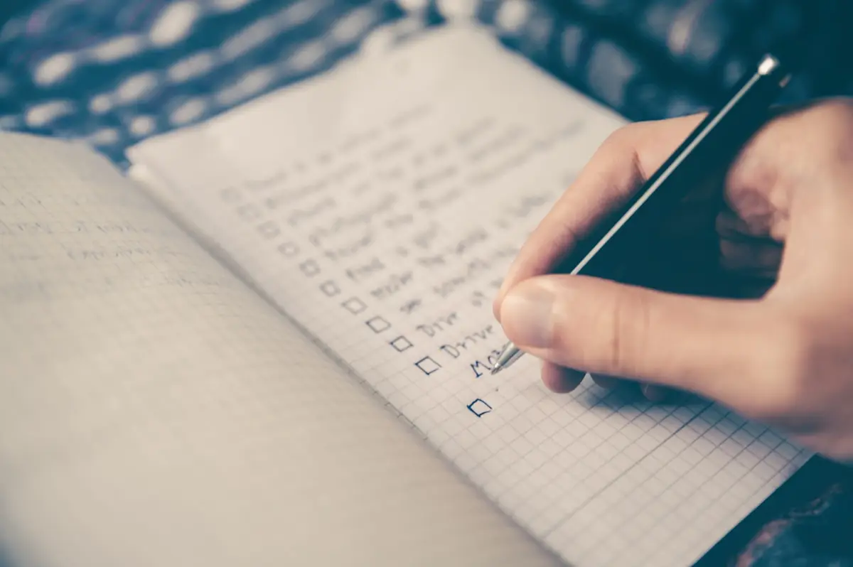 Clipboard with compliance checklist and pen on a desk ready for annual HIPAA review
